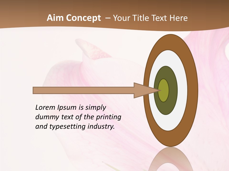Beautiful Lilium Rose PowerPoint Template