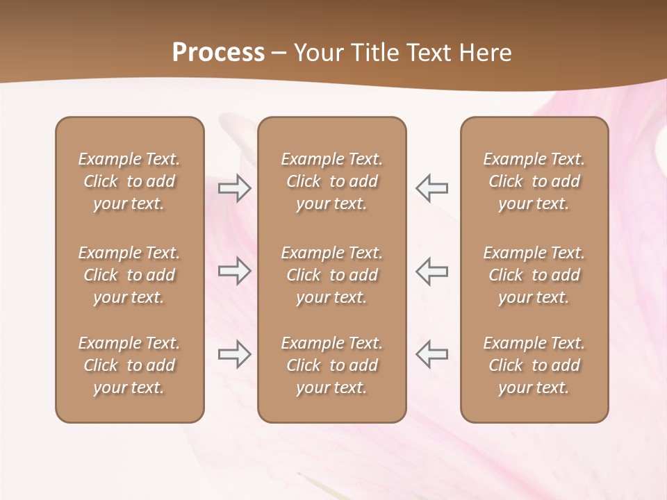 Beautiful Lilium Rose PowerPoint Template