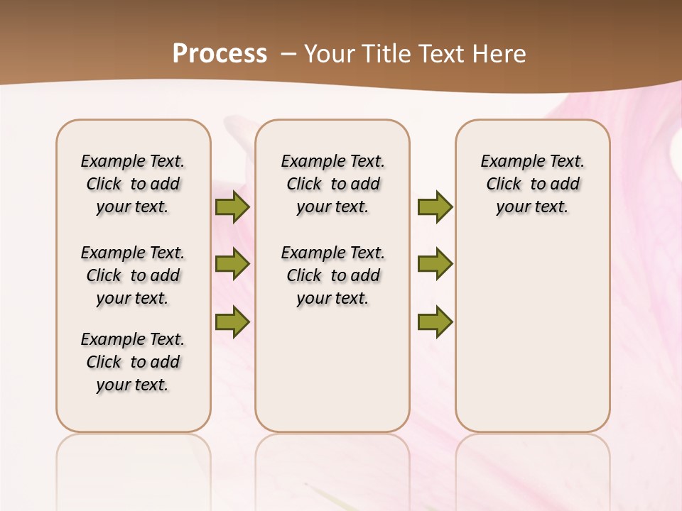 Beautiful Lilium Rose PowerPoint Template