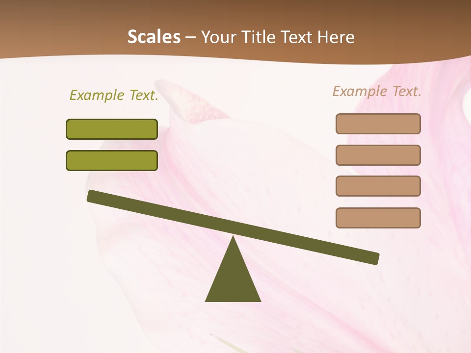 Beautiful Lilium Rose PowerPoint Template
