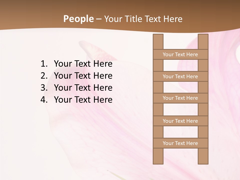 Beautiful Lilium Rose PowerPoint Template