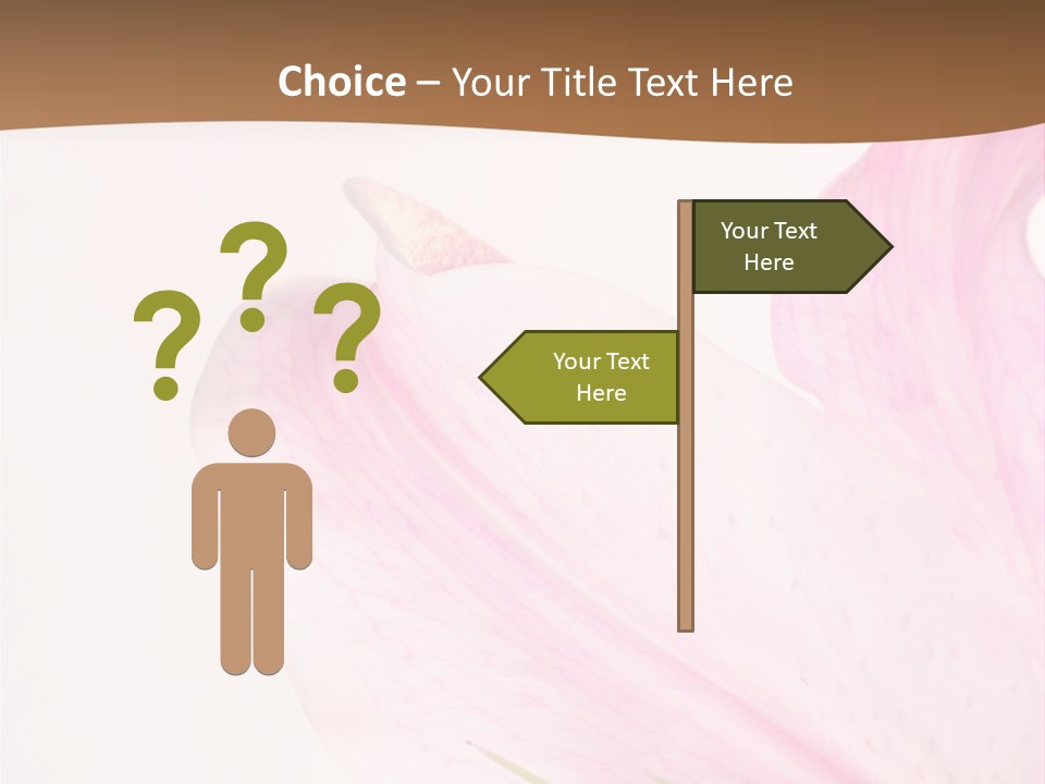 Beautiful Lilium Rose PowerPoint Template