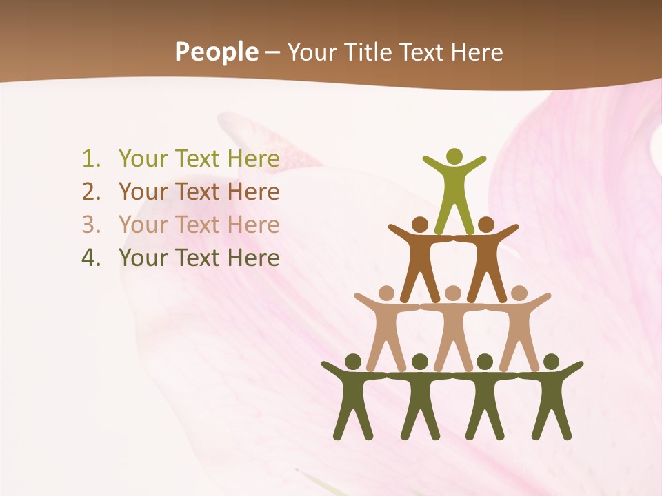 Beautiful Lilium Rose PowerPoint Template