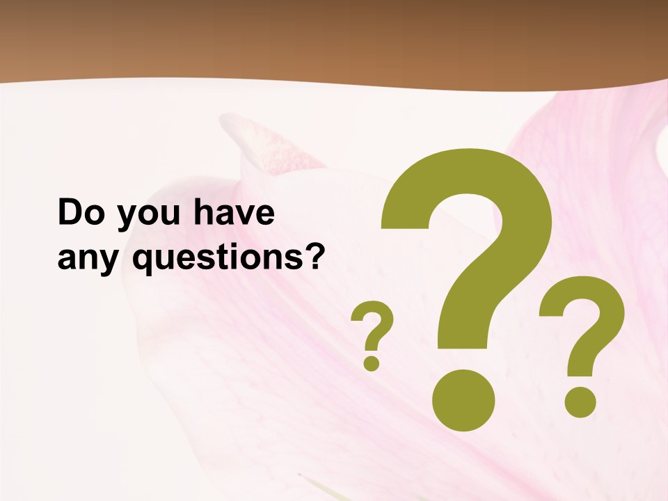 Beautiful Lilium Rose PowerPoint Template