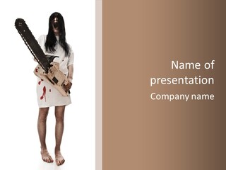 Woman Horrific Killer PowerPoint Template