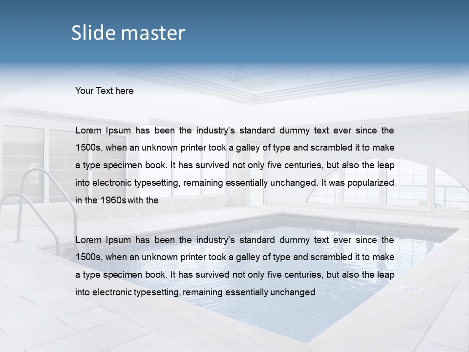 Clear Leisure Effect PowerPoint Template