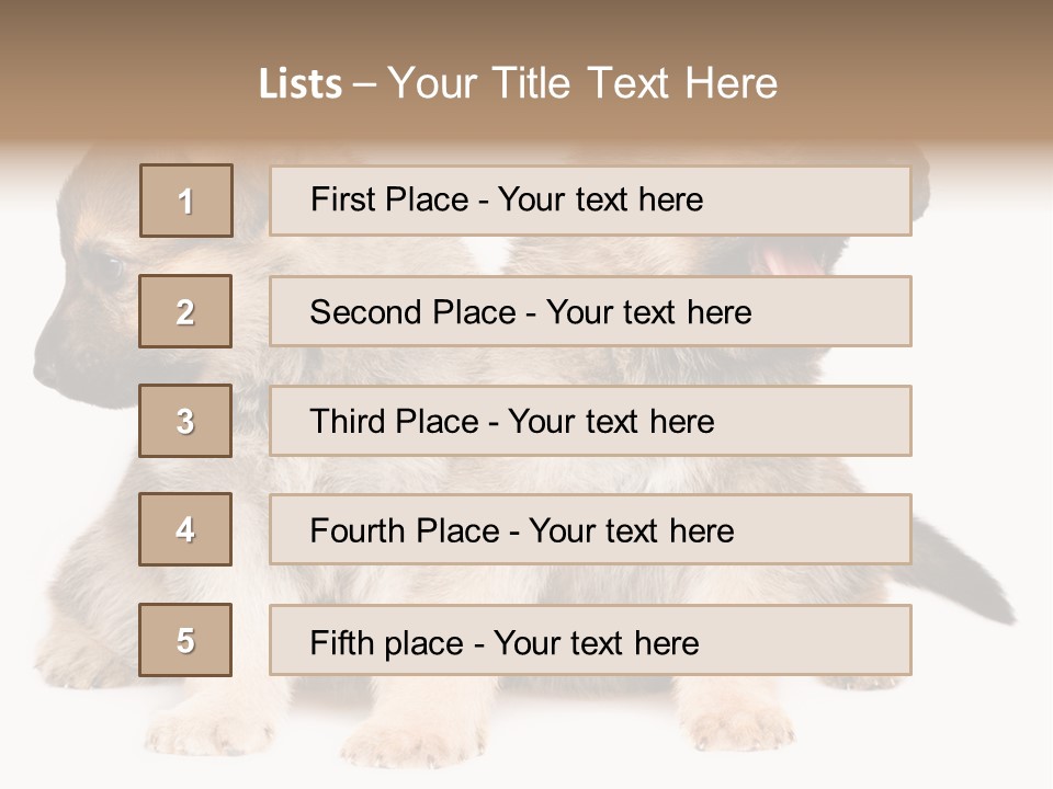 Undercoat Pedigree Cut PowerPoint Template