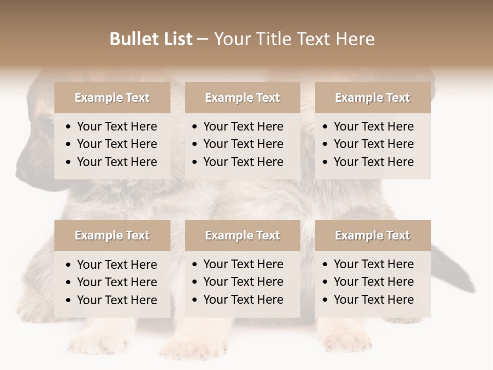 Undercoat Pedigree Cut PowerPoint Template