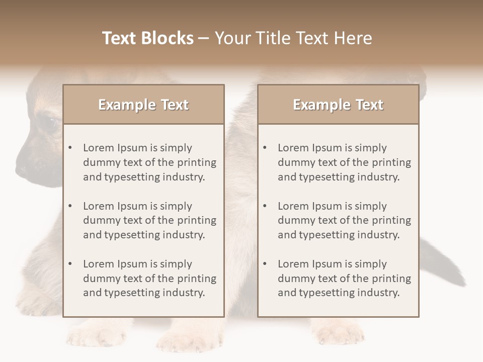 Undercoat Pedigree Cut PowerPoint Template