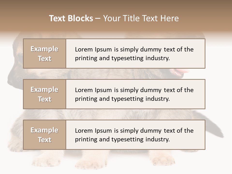 Undercoat Pedigree Cut PowerPoint Template