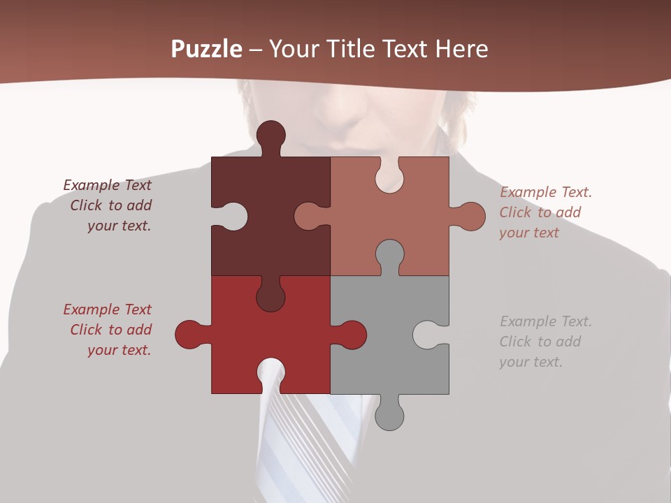 Leadership Achievement Tie PowerPoint Template