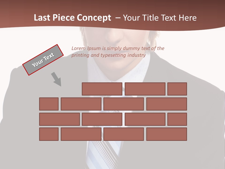 Leadership Achievement Tie PowerPoint Template