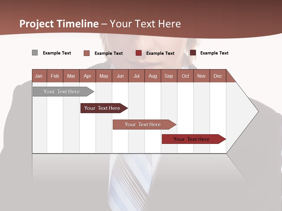 Leadership Achievement Tie PowerPoint Template