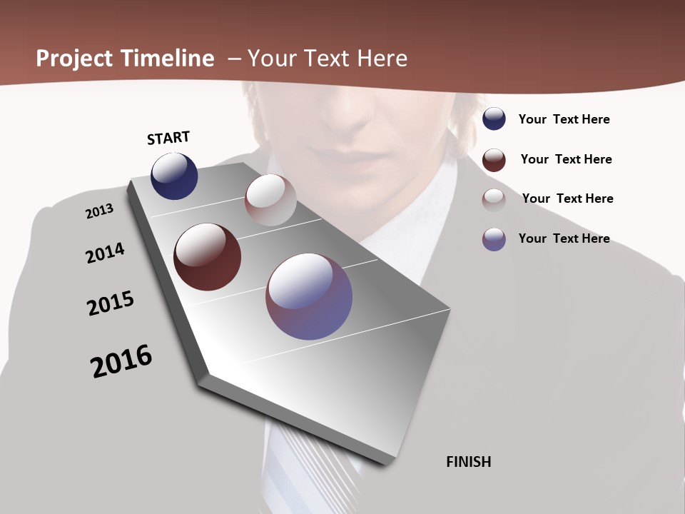 Leadership Achievement Tie PowerPoint Template