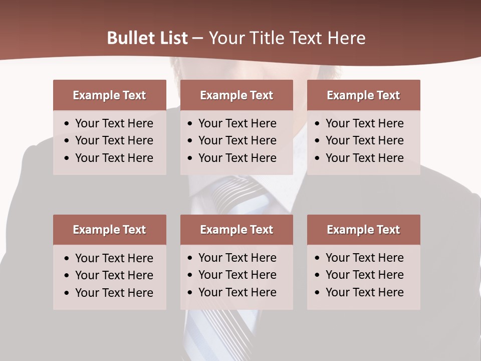 Leadership Achievement Tie PowerPoint Template