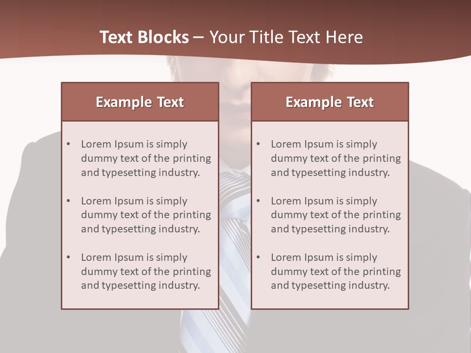 Leadership Achievement Tie PowerPoint Template