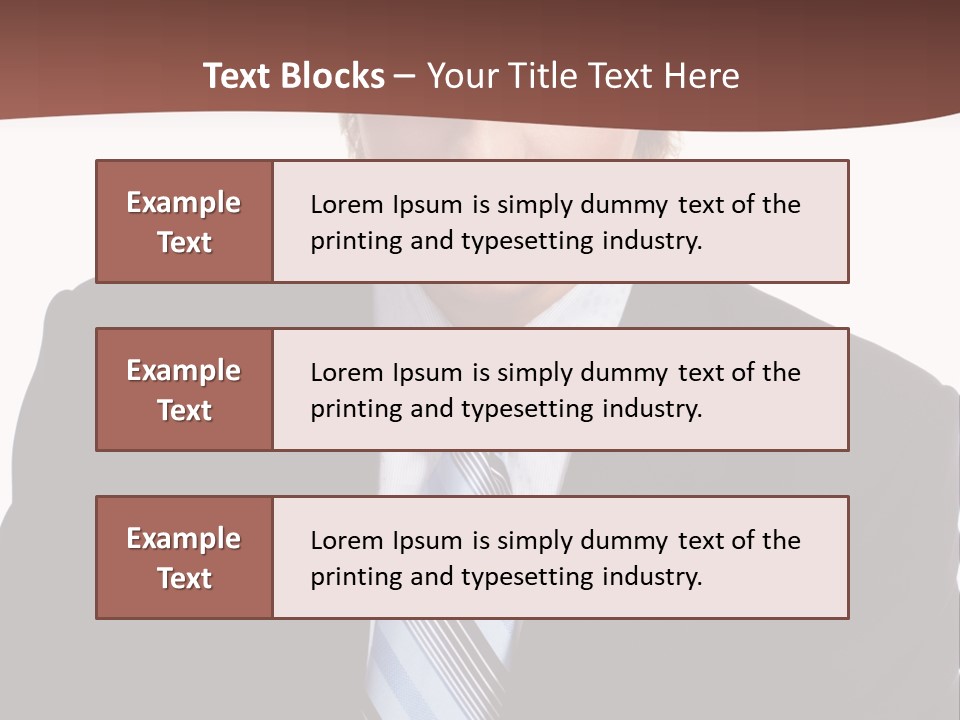 Leadership Achievement Tie PowerPoint Template