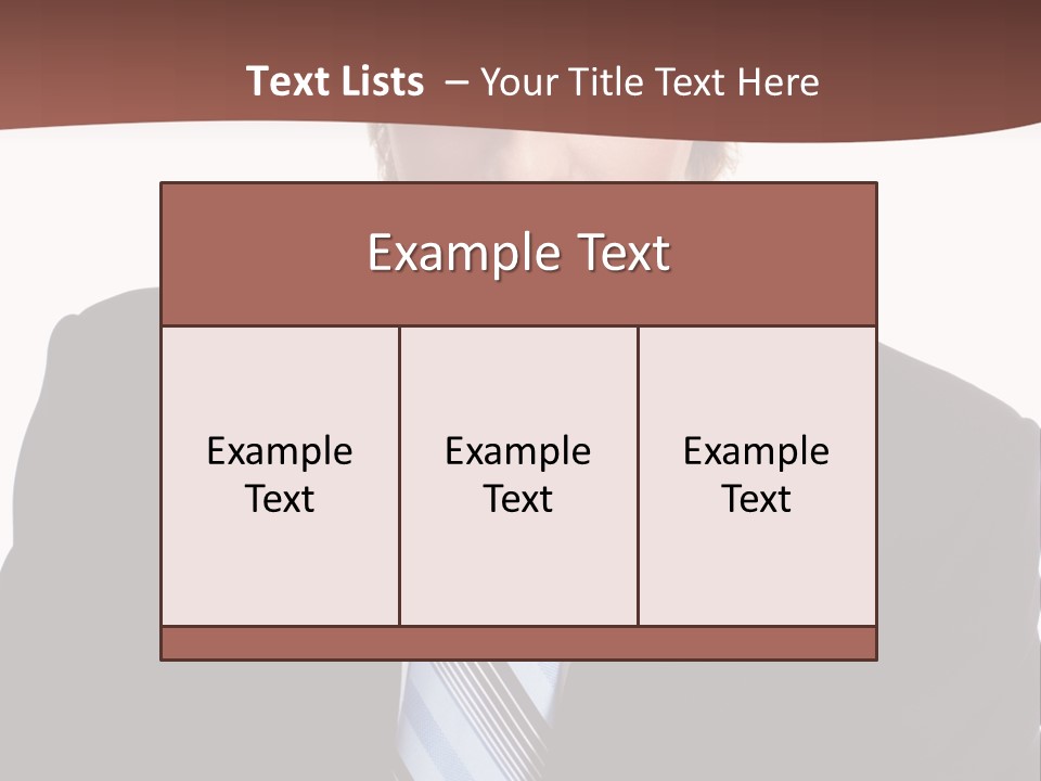 Leadership Achievement Tie PowerPoint Template