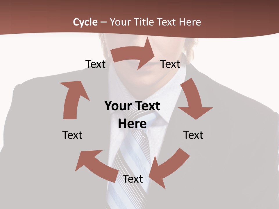 Leadership Achievement Tie PowerPoint Template