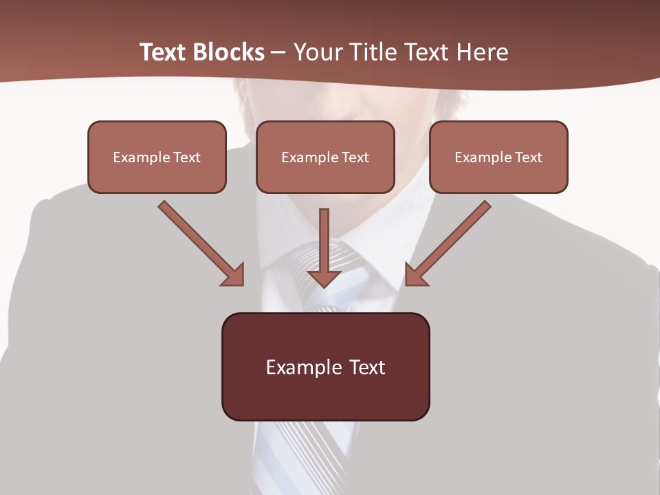 Leadership Achievement Tie PowerPoint Template