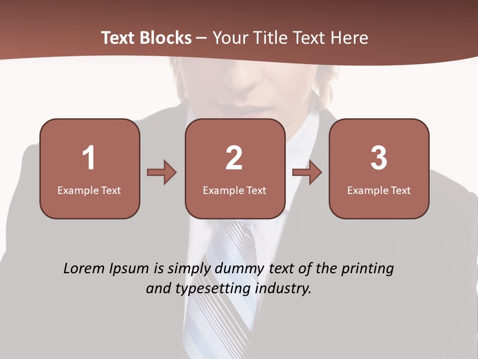 Leadership Achievement Tie PowerPoint Template