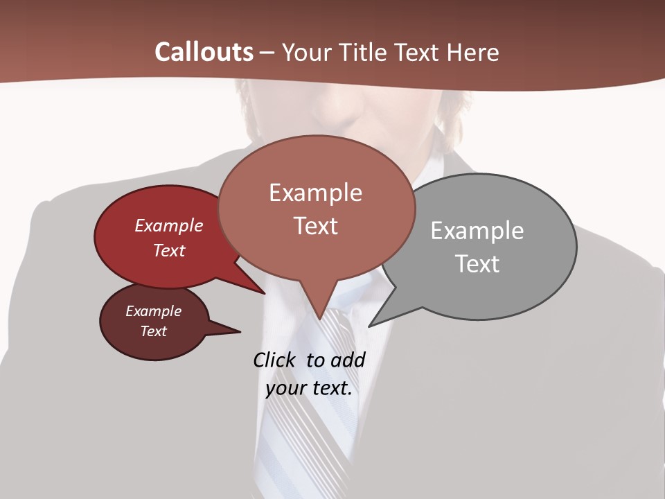 Leadership Achievement Tie PowerPoint Template