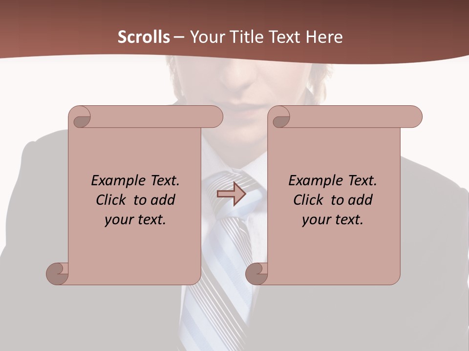 Leadership Achievement Tie PowerPoint Template