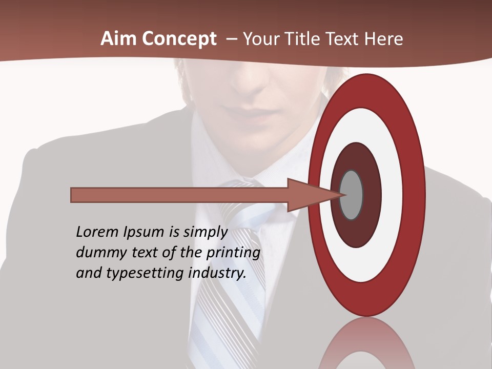 Leadership Achievement Tie PowerPoint Template