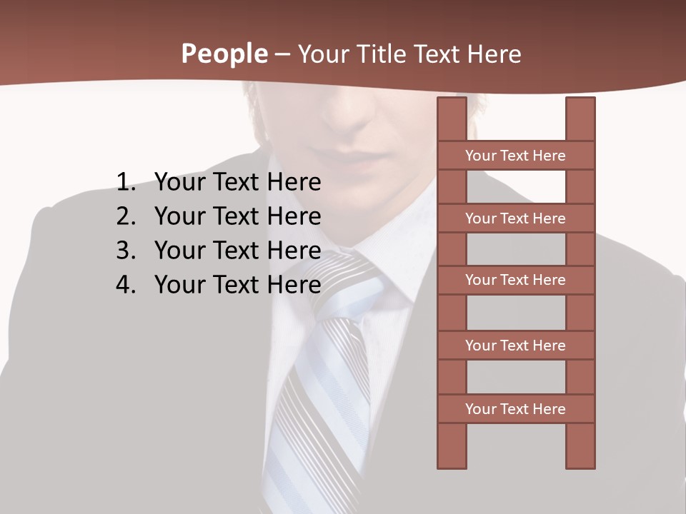 Leadership Achievement Tie PowerPoint Template