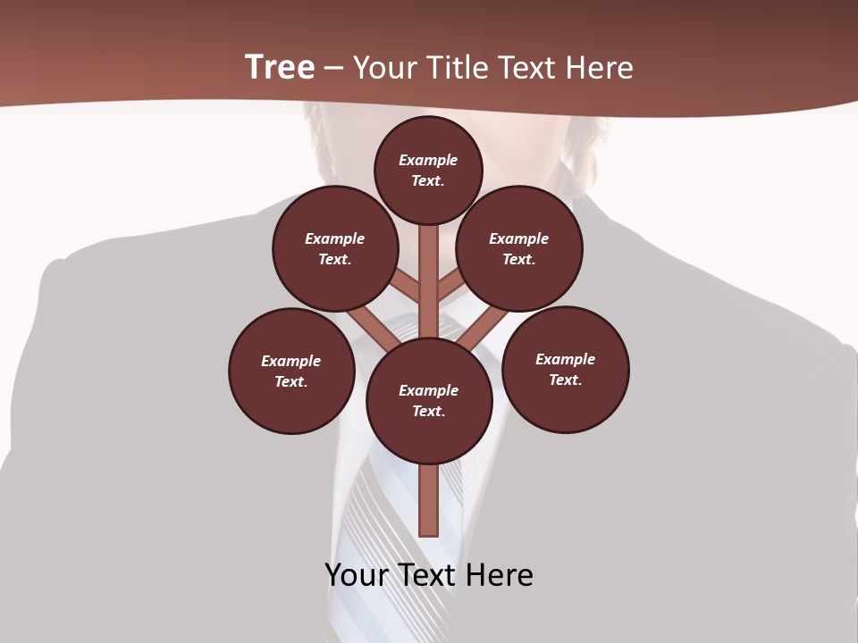 Leadership Achievement Tie PowerPoint Template