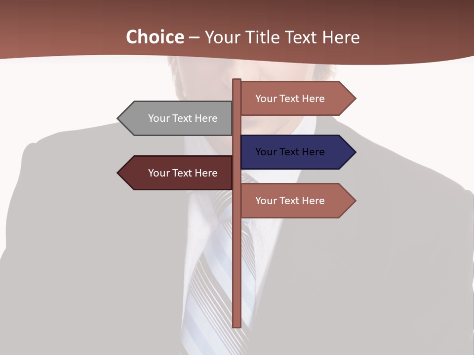 Leadership Achievement Tie PowerPoint Template