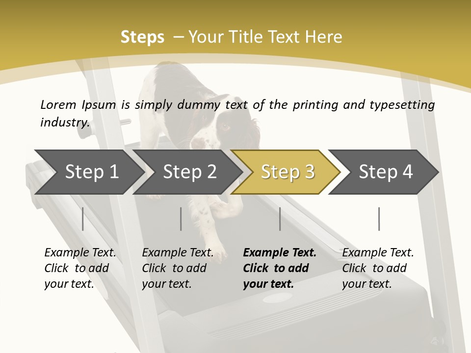 Equipment Exercise Pet PowerPoint Template