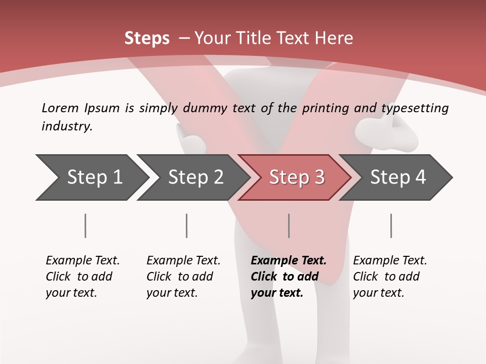 Check Isolated Confirmation PowerPoint Template