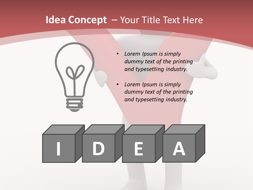 Check Isolated Confirmation PowerPoint Template