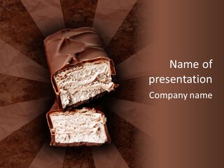 Shape Chocolate Bar PowerPoint Template