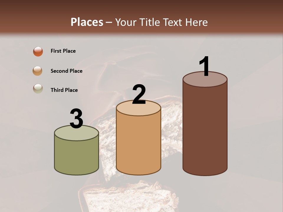 Shape Chocolate Bar PowerPoint Template