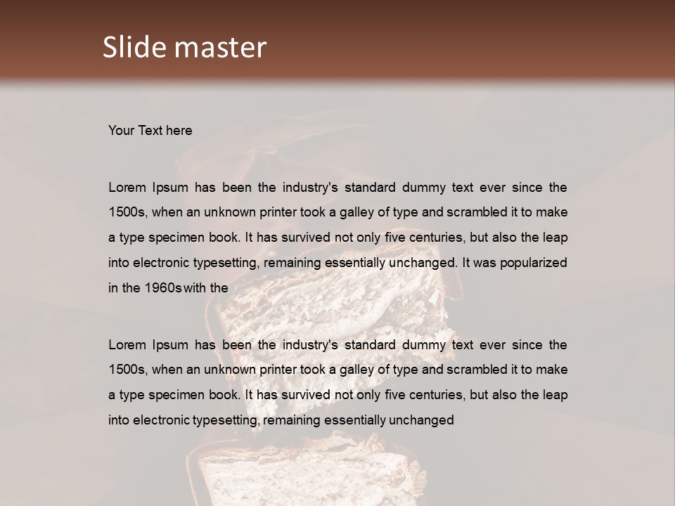 Shape Chocolate Bar PowerPoint Template