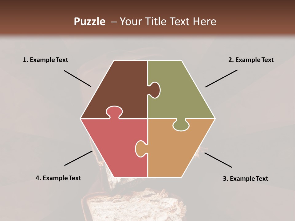 Shape Chocolate Bar PowerPoint Template