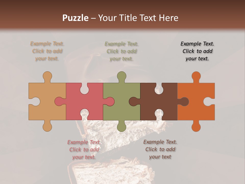 Shape Chocolate Bar PowerPoint Template