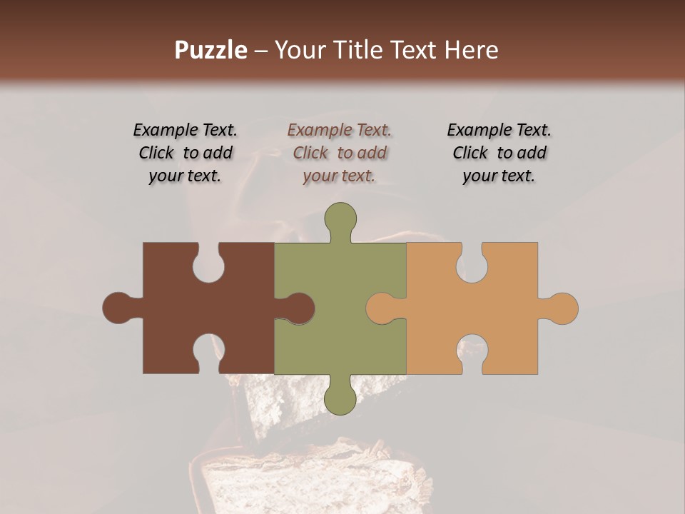 Shape Chocolate Bar PowerPoint Template