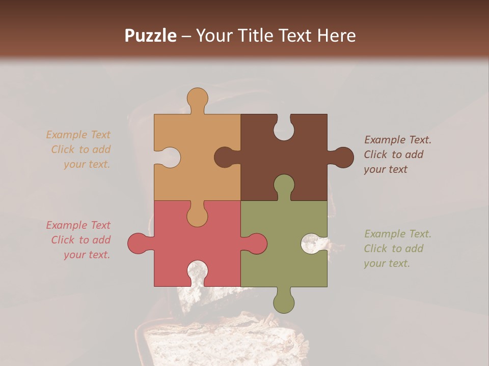 Shape Chocolate Bar PowerPoint Template