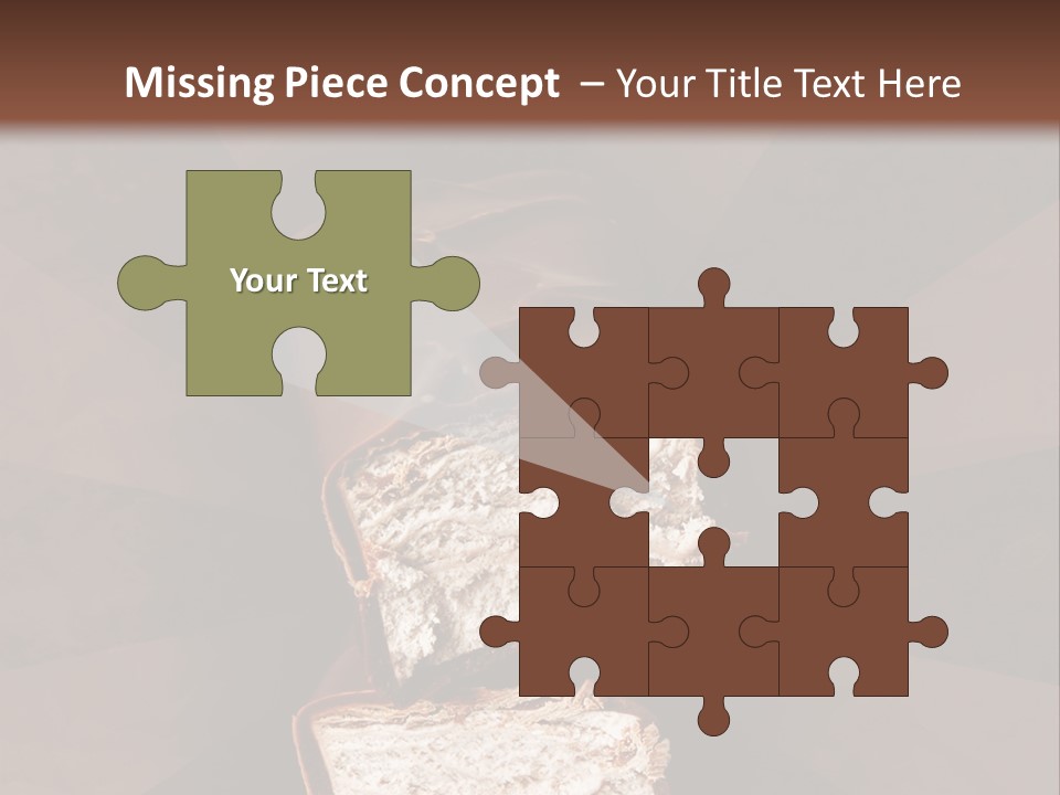 Shape Chocolate Bar PowerPoint Template