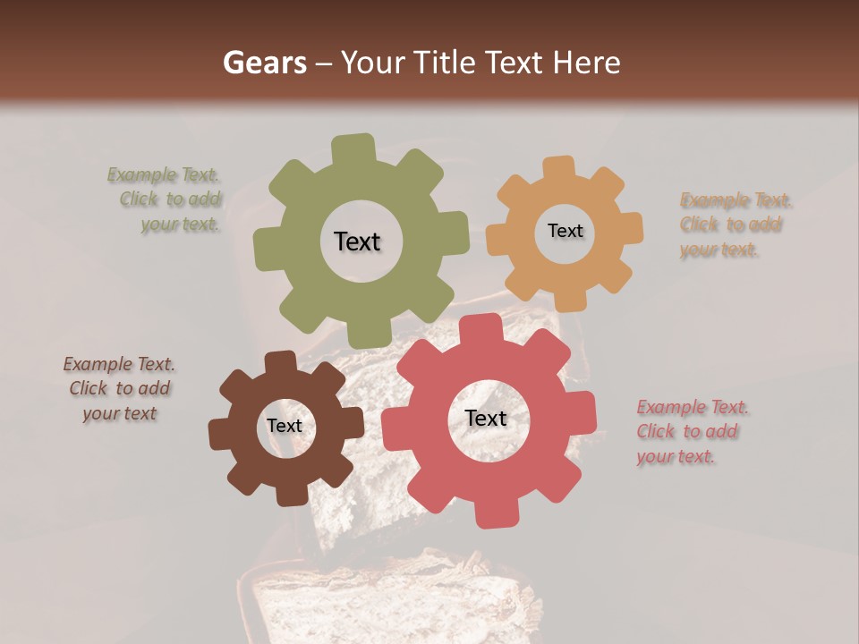 Shape Chocolate Bar PowerPoint Template