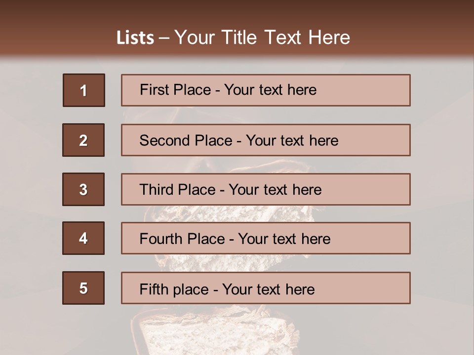 Shape Chocolate Bar PowerPoint Template