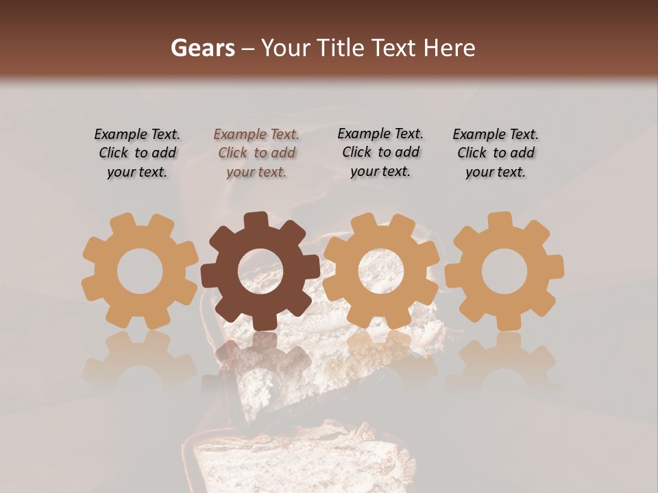 Shape Chocolate Bar PowerPoint Template