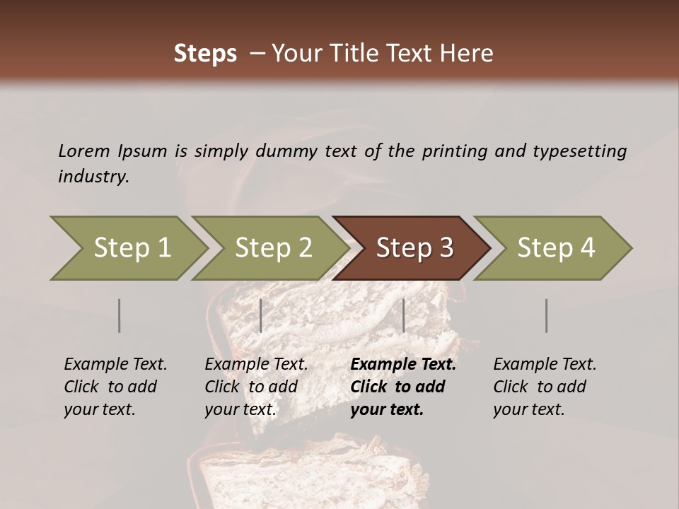 Shape Chocolate Bar PowerPoint Template