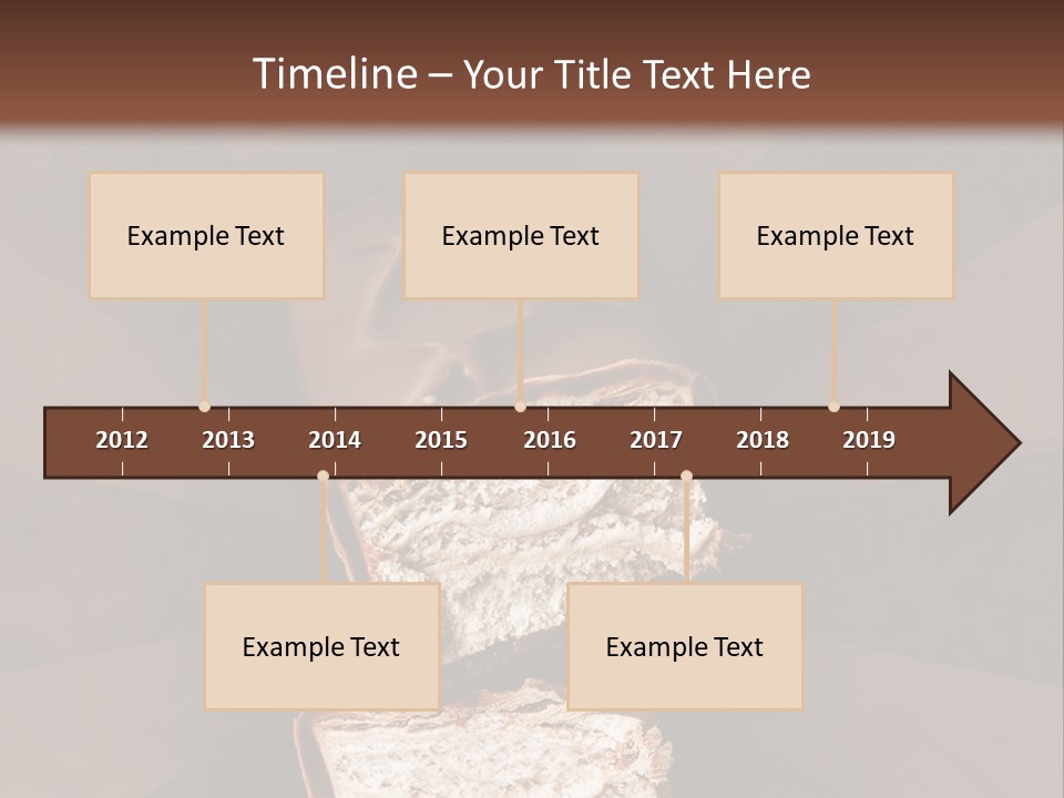 Shape Chocolate Bar PowerPoint Template