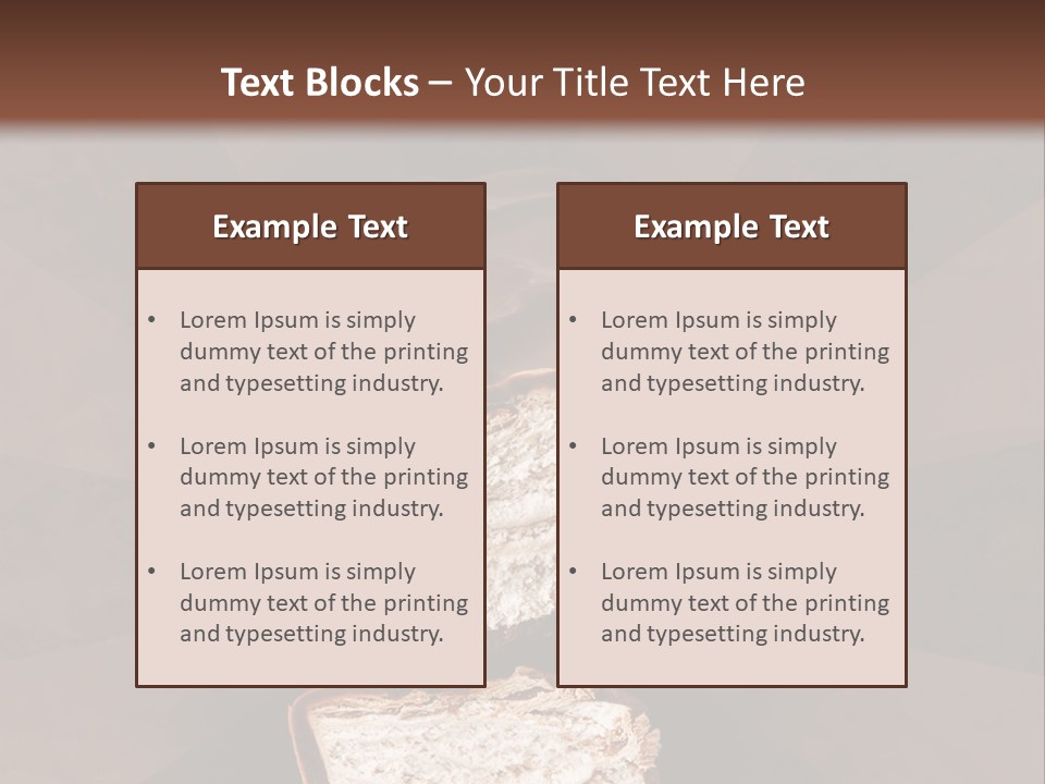 Shape Chocolate Bar PowerPoint Template