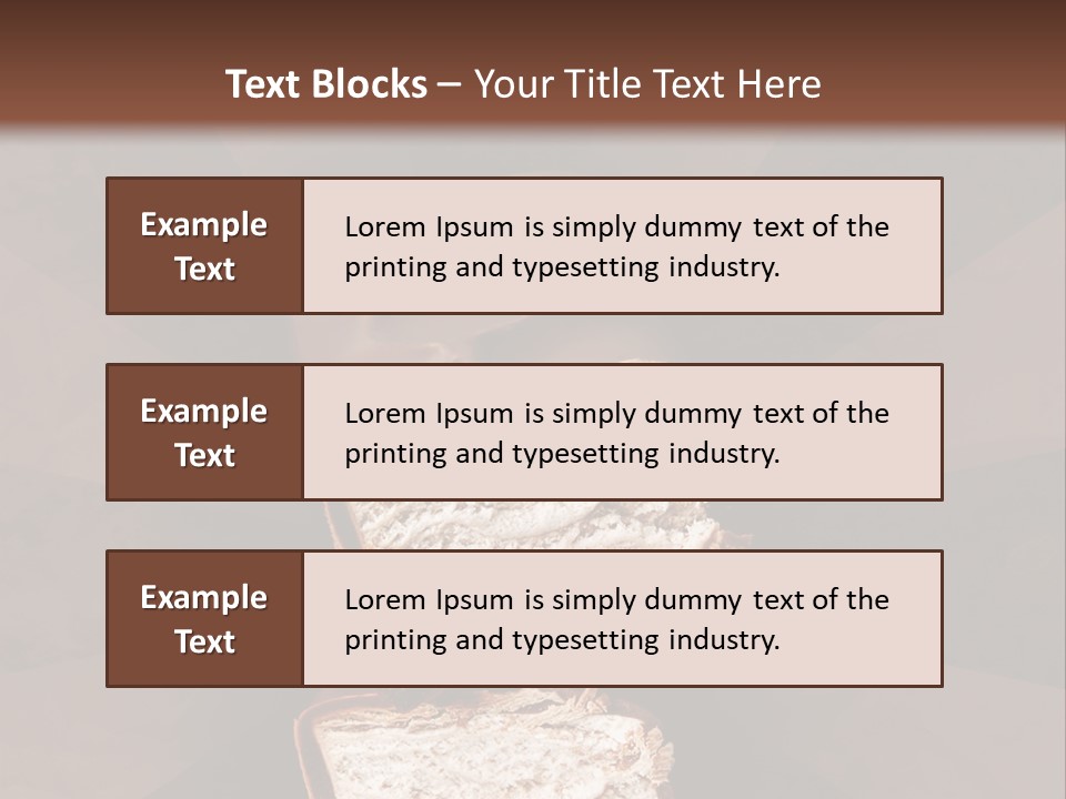 Shape Chocolate Bar PowerPoint Template