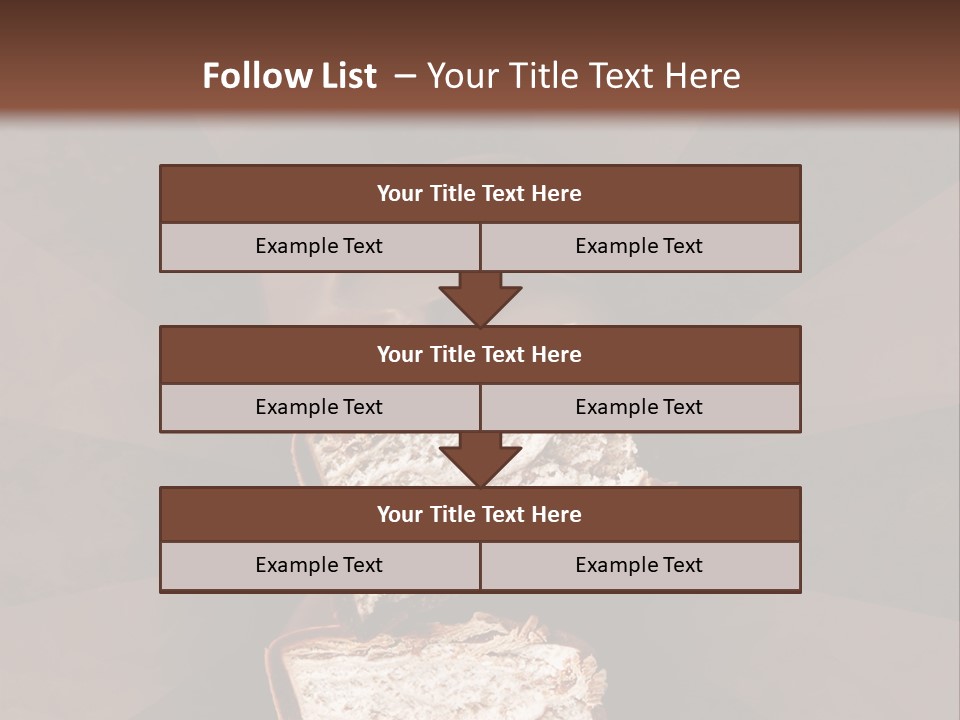 Shape Chocolate Bar PowerPoint Template